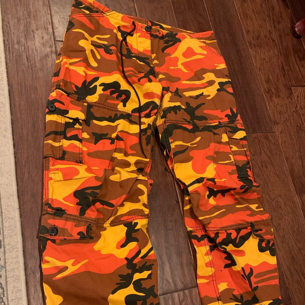 Rothco orange camo pants